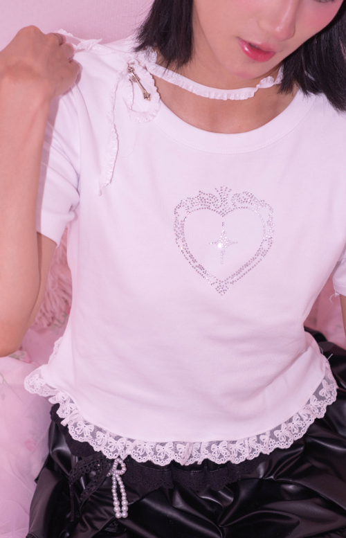 Camiseta Logo Miilt con encaje